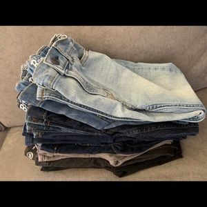 10 pairs of boys jeans size 6
